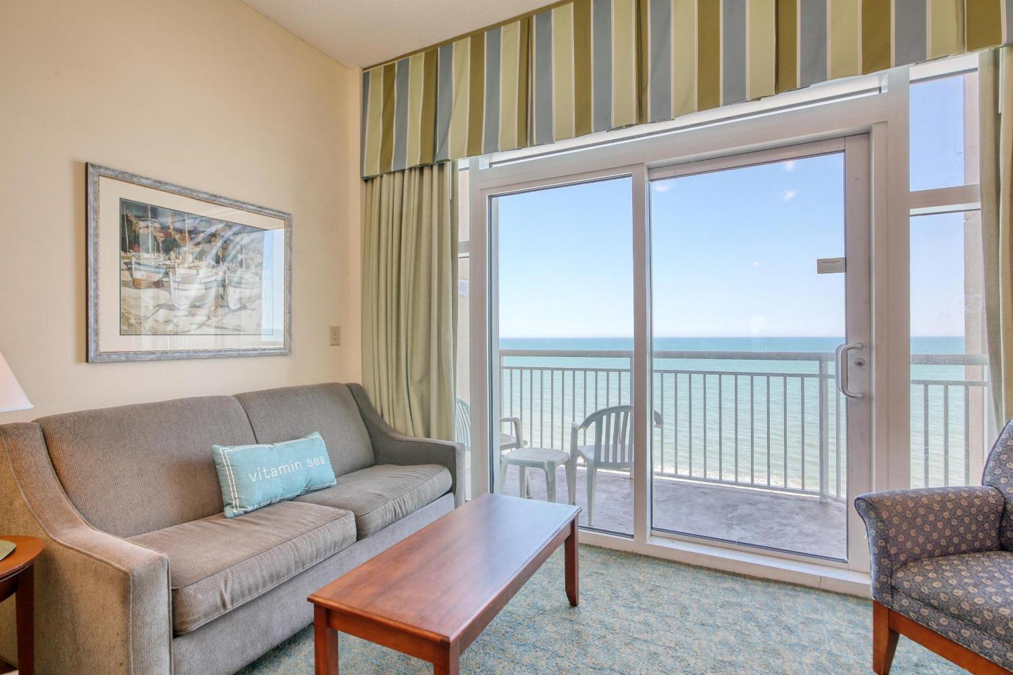 マートルビーチ 2501 S Ocean Blvd, 1205 - Ocean Front Sleeps 6ヴィラ エクステリア 写真